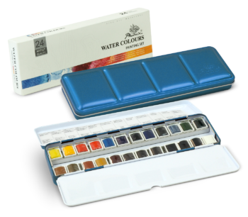 SET DE ACUARELA EN PASTILLA 24und