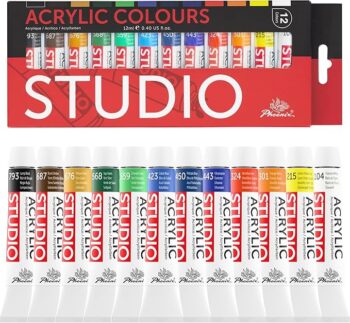PACK 10 ACRILICOS STUDIO PHOENIX 22ml