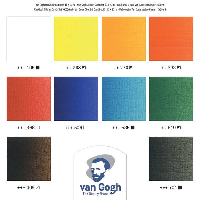 SET OLEO VAN GOGH 10X20 ML + ACCESORIOS - Imagen 4