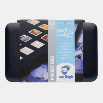 VAN GOGH SET DE ACUARELAS EN PASTILLAS COLORES ESPECIALES (METÁLICOS) 12 UDS