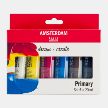 ACRILICO AMSTERDAM SET 6x20 ML COLORES PRIMARIOS