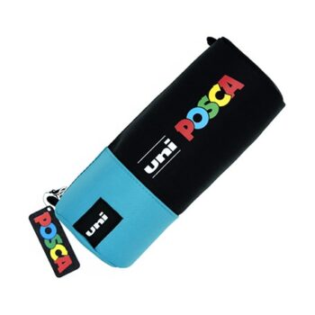 ESTUCHE DE TELA POSCA CILINDRICO AZUL