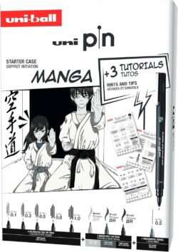 SET DE RAPIDOGRAFOS CALIBRADOS UNI PIN MANGA STARTER KIT
