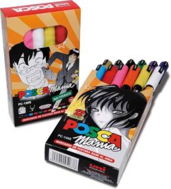SET DE MARCADORES POSCA PC-1MR COLOR MANIA 12 UDS