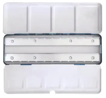 CAJA METALICA VACIA PARA ACUARELA 24 PASTILLAS