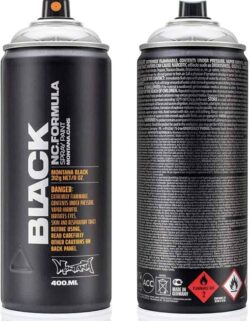 MONTANA CANS BLACK COLORES CROMO Y METALICOS 400 ML