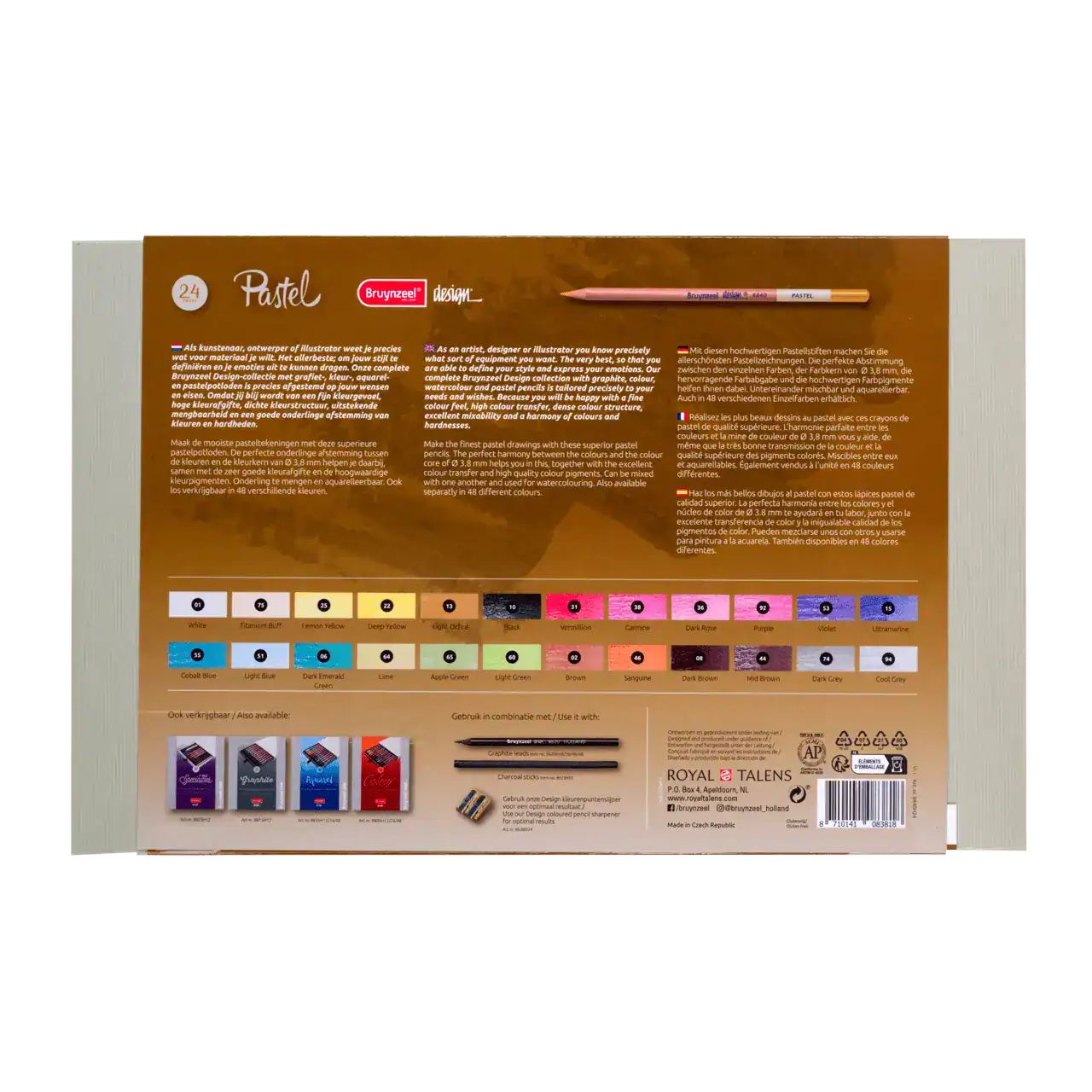 SET DE LAPICES PASTEL BRUYNZEEL DESING 24 UDS - Imagen 2