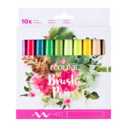 SET DE MARCADORES ACUAREABLES ECOLINE COLORES BOTANICOS 10 UDS