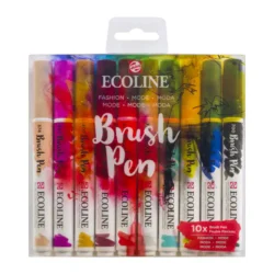 SET DE MARCADORES ACUAREABLES ECOLINE COLORES FASHION 10 UDS