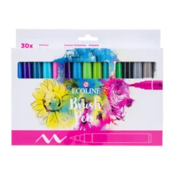 SET DE MARCADORES ACUAREABLES ECOLINE COLORES PRIMARIOS 30 UDS