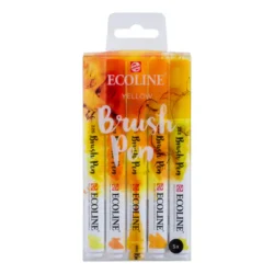 SET DE MARCADORES ACUAREABLES ECOLINE TONOS AMARILLOS 5 UDS