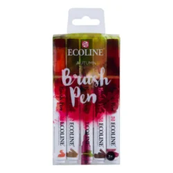 SET DE MARCADORES ACUAREABLES ECOLINE COLORES OTOÑO 5 UDS