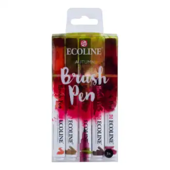 SET DE MARCADORES ACUAREABLES ECOLINE COLORES OTOÑO 5 UDS