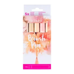 SET DE MARCADORES ACUAREABLES ECOLINE COLORES RETRATO 5 UDS