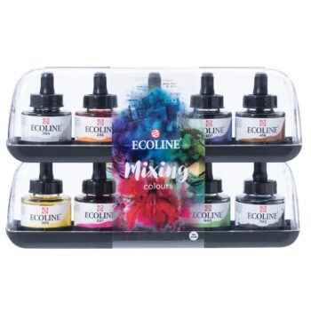SET ECOLINE ACUARELA LIQUIDA MEZCLA 10X30 ML