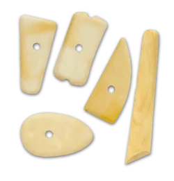 SET DE UTENSILIOS DE MADERA PARA MODELAR 5 UDS