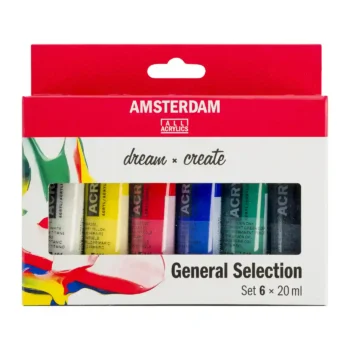 ACRILICO AMSTERDAM SET 6x20 ML COLORES PRIMARIOS