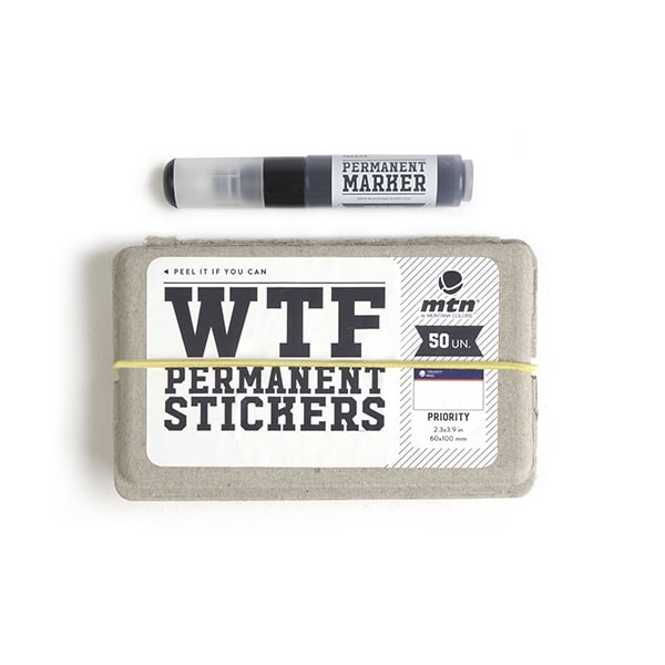STICKERS MTN WTF "PRIORITY MAIL"+ MARKER - Imagen 2